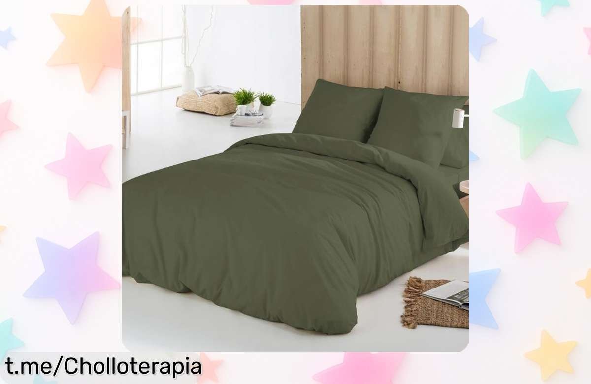 Funda nórdica lisa ICEHOME súper suave y libre de arrugas con almohada incluida, ¡preciazo rebajado que no podrás resistir! Dale vida a tu cama y siente la suavidad ahora mismo.