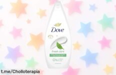 Gel de ducha Dove cuidado fresco, ¡rebajado a precio loco! Luce una piel suave y fresca con este super chollo. Aprovecha esta oferta limitada antes de que se agote.