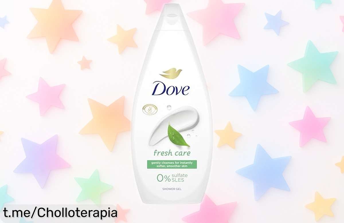 Gel de ducha Dove cuidado fresco, ¡rebajado a precio loco! Luce una piel suave y fresca con este super chollo. Aprovecha esta oferta limitada antes de que se agote.