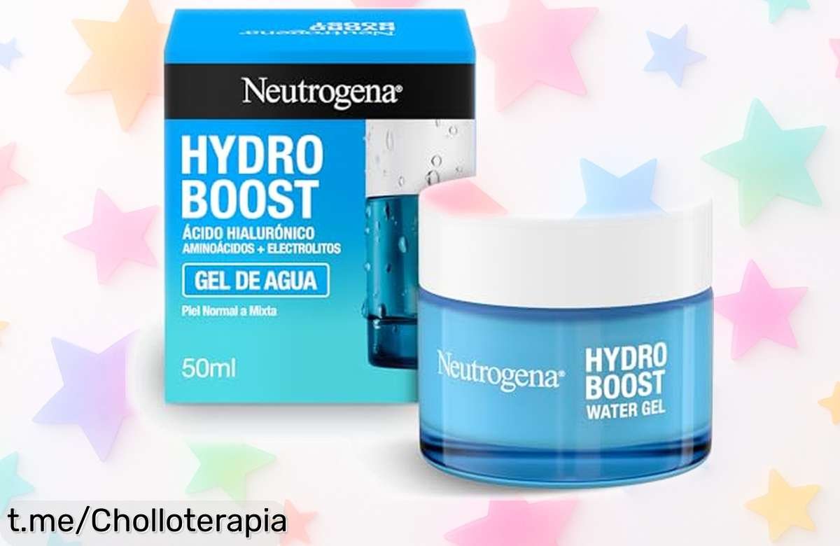 Gel facial hidratante Neutrogena Hydro Boost para que tu piel brille durante 72 horas, ahora a un precio rebajado que vuela ¡No dejes pasar este super chollo y márcate un lujo!