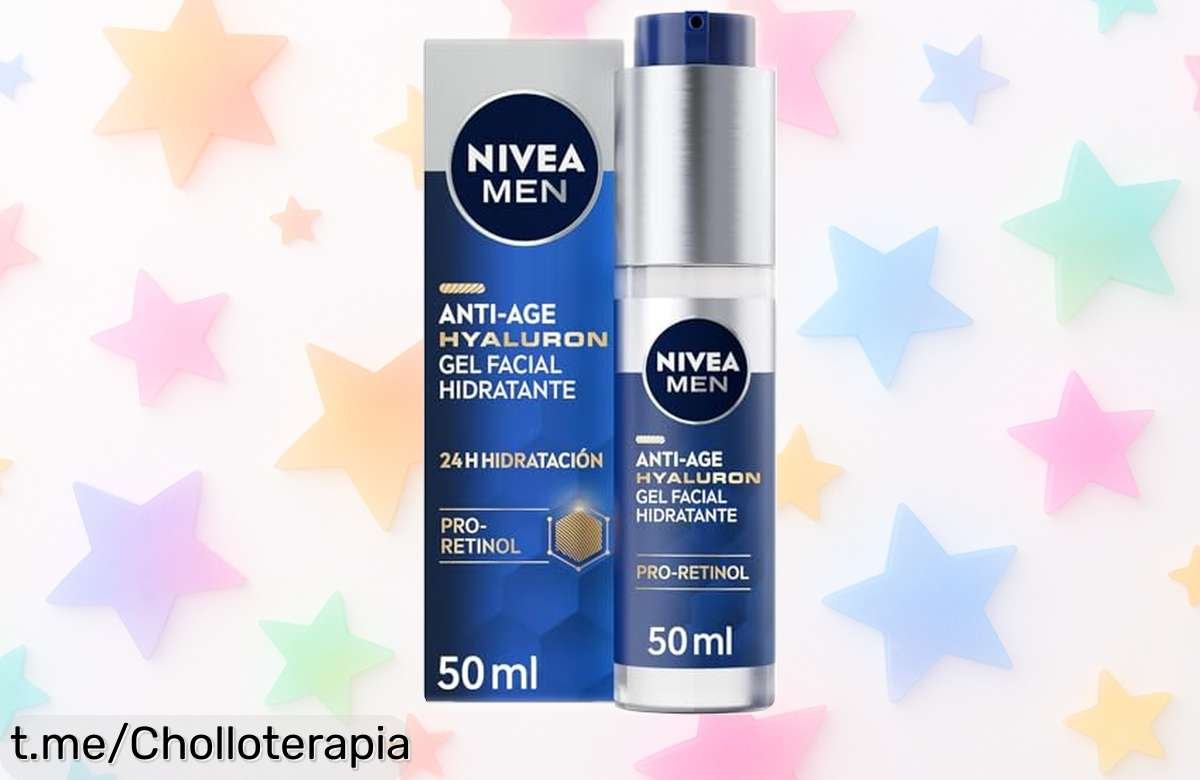 Gel facial hidratante antiedad NIVEA MEN, reafirma y reduce arrugas a precio rebajado. ¡No dejes escapar este super chollo para lucir un rostro fresco y joven!