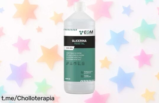 Glicerina vegetal líquida de calidad farmacéutica a precio rebajado, aprovecha esta oferta limitada y dale a tu piel y cabello el cuidado que merecen ¡No dejes pasar este chollazo!
