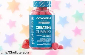 Gominolas de creatina con 5000 mg para un entrenamiento explosivo, precio loco y descuento brutal. ¡Apúntate a la energía que vuela, no te lo pierdas!