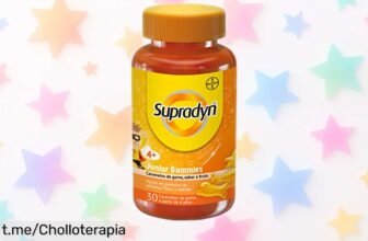 Gominolas vitamínicas Supradyn Junior para que tus peques crezcan sanos y fuertes, ¡super chollo a precio rebajado solo por tiempo limitado!