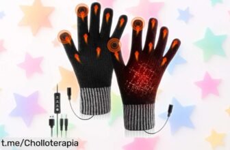 Guantes calefactables USB con doble calentamiento: ¡No más frío y manos calientitas al instante a precio rebajado! Siente el calor, pero apúrate que vuelan.