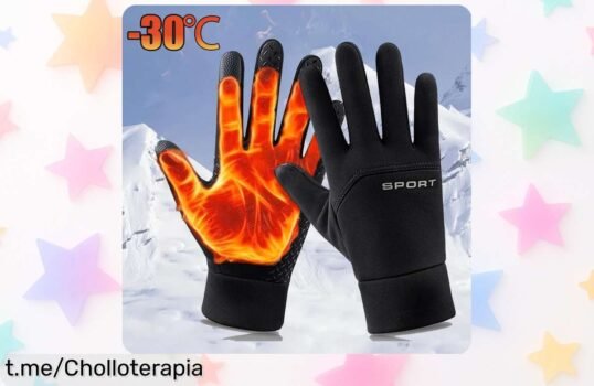 Guantes de invierno súper calentitos con pantalla táctil, caída de precio brutal: ¡no esperes más y asegura el tuyo para disfrutar del frío a tope!