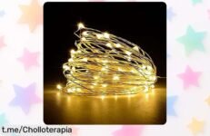 Guirnalda de luces Jsdoin 5M y 50 LED con precio rebajado como nunca para que decoren tus momentos especiales antes de que se acabe esta ocasión única.