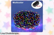 Guirnalda de luces LED impermeables para interior y exterior con caída de precio brutal, llena tu vida de magia en cada celebración ¡Aprovecha este super chollo y brilla hoy mismo!