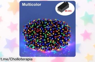 Guirnalda de luces LED impermeables para interior y exterior con caída de precio brutal, llena tu vida de magia en cada celebración ¡Aprovecha este super chollo y brilla hoy mismo!
