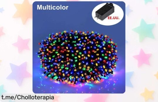 Guirnalda de luces LED impermeables para interior y exterior con caída de precio brutal, llena tu vida de magia en cada celebración ¡Aprovecha este super chollo y brilla hoy mismo!