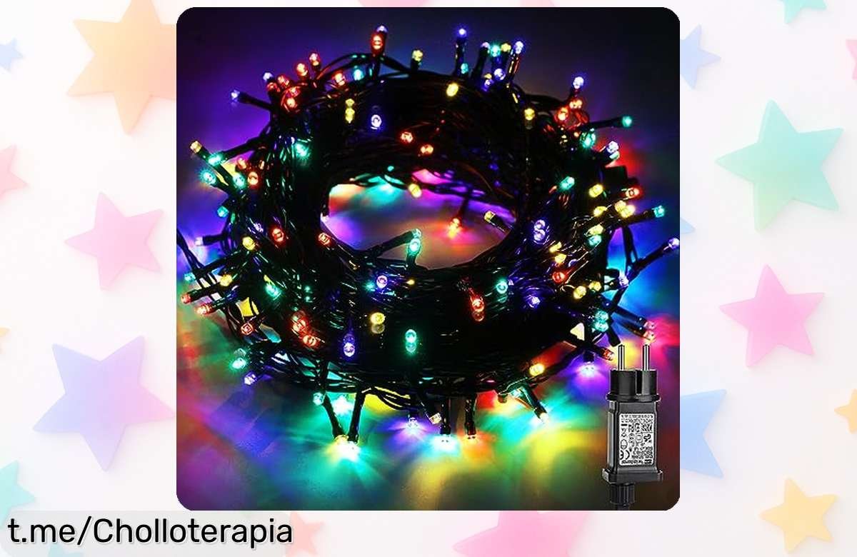 Guirnalda de luces Navidad exterior de 30m con 300 LED, transforma tu jardín en un espectáculo mágico y accede a esta oferta rebajada ¡Ilumina tus fiestas ya!