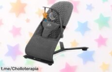 Hamaca bebé Kinderkraft MIMI con balanceo natural y reclinable, súper ligera: ¡precios rebajados que vuelan! Dale a tu peque diversión mientras disfrutas la calma.