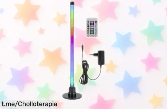 Haz que tu espacio brille con la lámpara LED REV, ¡ahora en un super chollo! Controla la luz desde el móvil y aprovecha este precio rebajado por tiempo limitado.