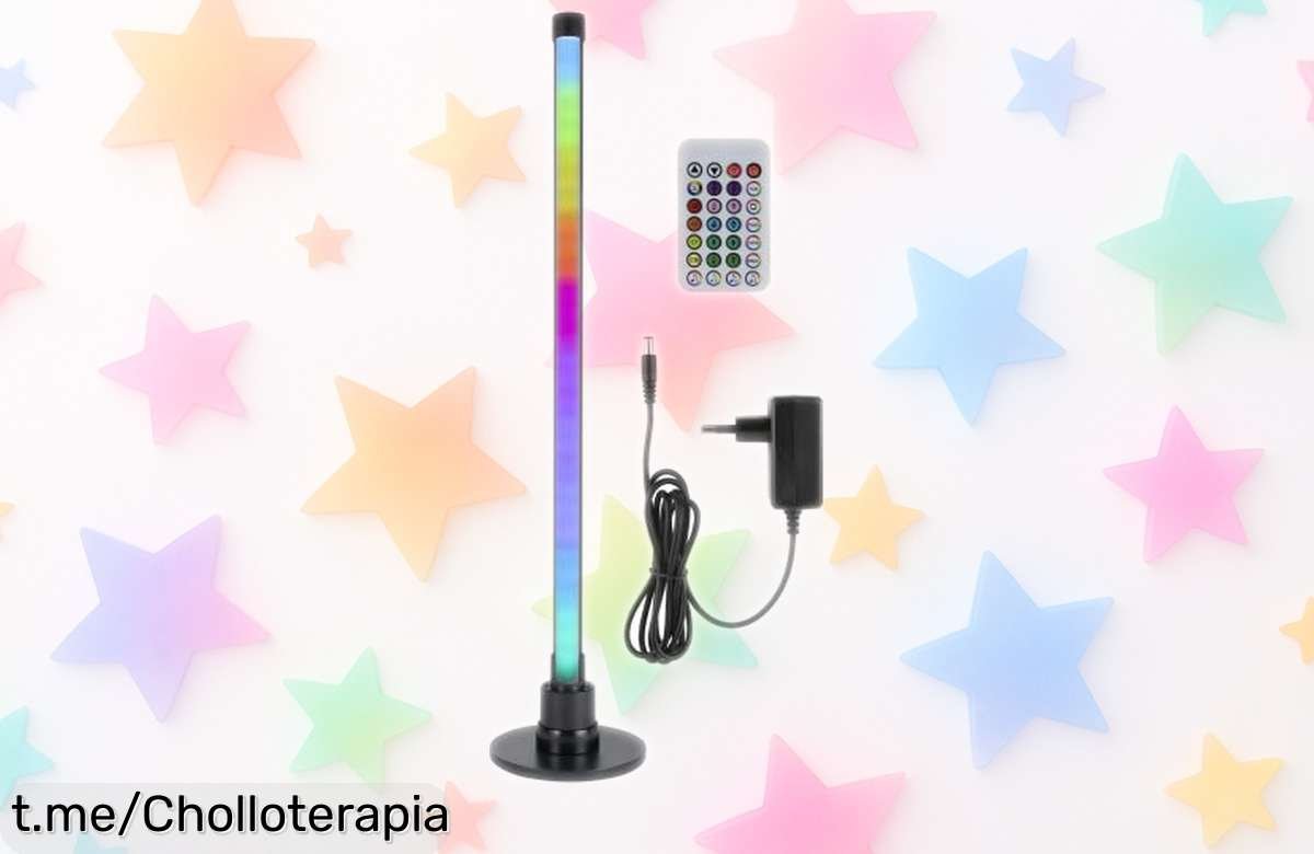 Haz que tu espacio brille con la lámpara LED REV, ¡ahora en un super chollo! Controla la luz desde el móvil y aprovecha este precio rebajado por tiempo limitado.