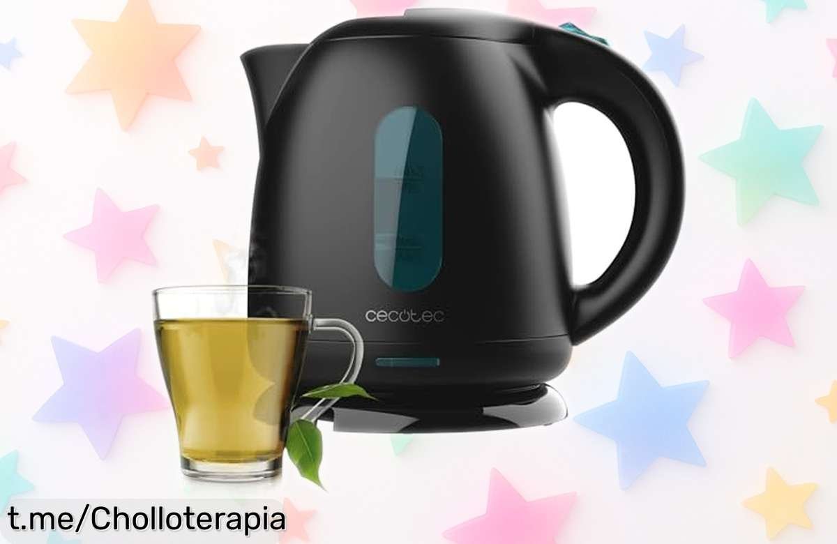 Hervidor eléctrico rápido Cecotec Thermosense 140 a un precio loco, ¡prepara tus infusiones al instante y disfruta cada sorbo! Gánatelo antes de que se agote este super chollo.