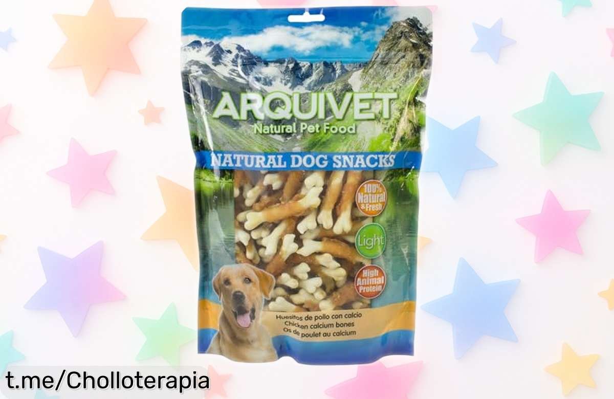 Huesitos de pato con calcio Arquivet, el snack natural que hará saltar de felicidad a tu perro, ahora a un precio rebajado ¡Date prisa antes de quedarte sin ellos!