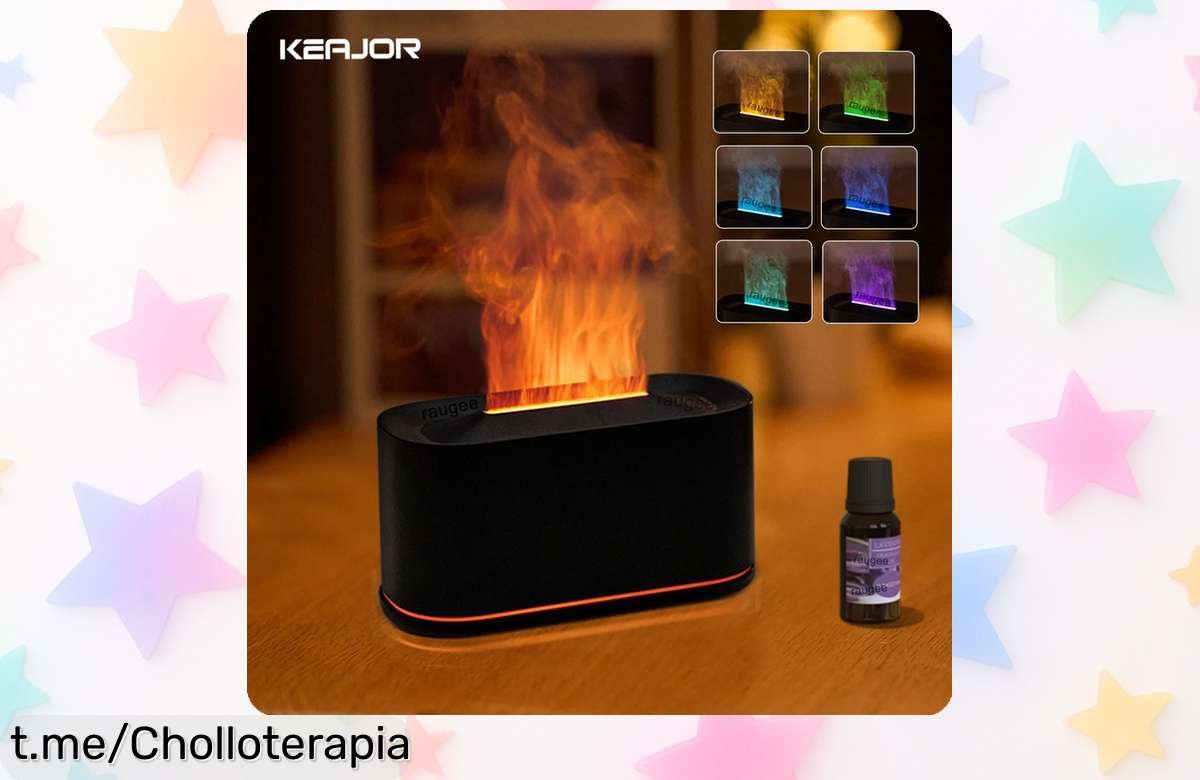Humidificador de aroma con luz LED nocturna deja tu hogar fresquito y lleno de buen rollo, oferta limitada ¡No te lo pierdas, corre antes que vuela!