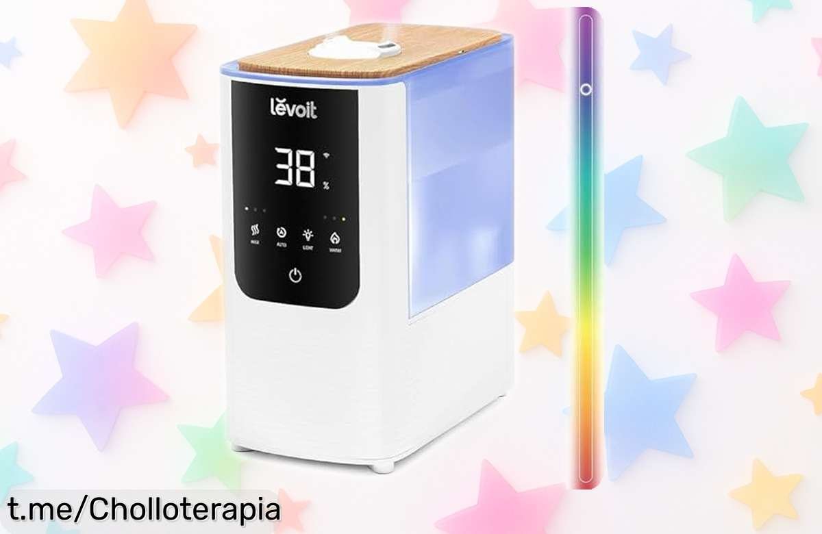 Humidificador inteligente Levoit ultrarrápido con niebla cálida y fría, ¡ofertón rebajado para disfrutar de aire puro y aroma relax! Corre que vuelan, no te lo pierdas.