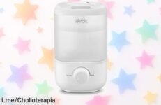 Humidificador para bebés Levoit, boquilla giratoria y súper silencioso, ahora a precio rebajado. ¡No pierdas este ofertón que vuela y regala noches de paz a tus peques!