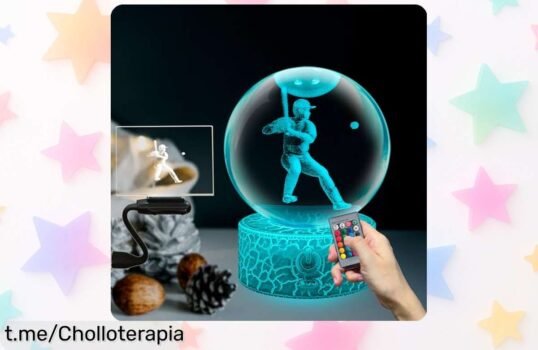 Ilumina tu espacio con la genial bola de cristal LED multicolor, precio rebajado y sorpresa perfecta para los amantes del deporte ¡Hazla tuya antes que se agoten!