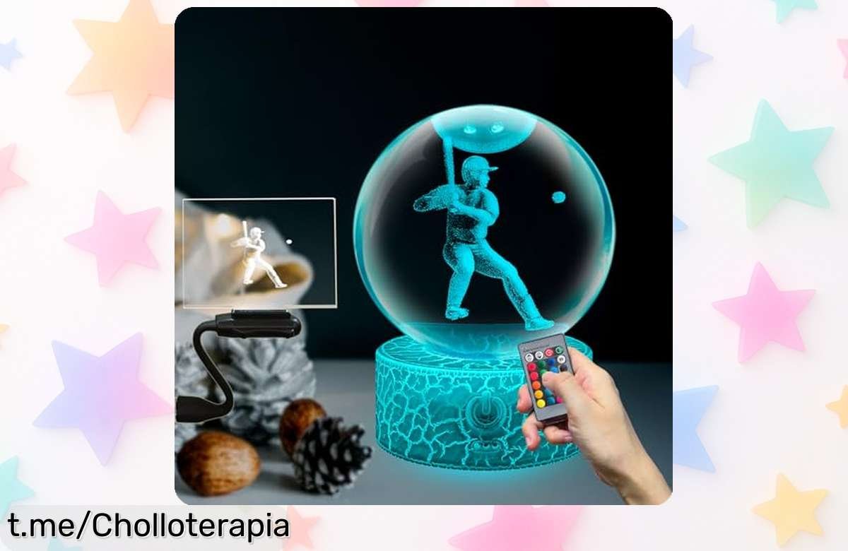 Ilumina tu espacio con la genial bola de cristal LED multicolor, precio rebajado y sorpresa perfecta para los amantes del deporte ¡Hazla tuya antes que se agoten!