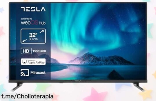 Impresionante Smart TV 32 pulgadas Tesla con webOS y Dolby Audio a un precio impresionante, ¡no pierdas la oportunidad de iluminar tus tardes!