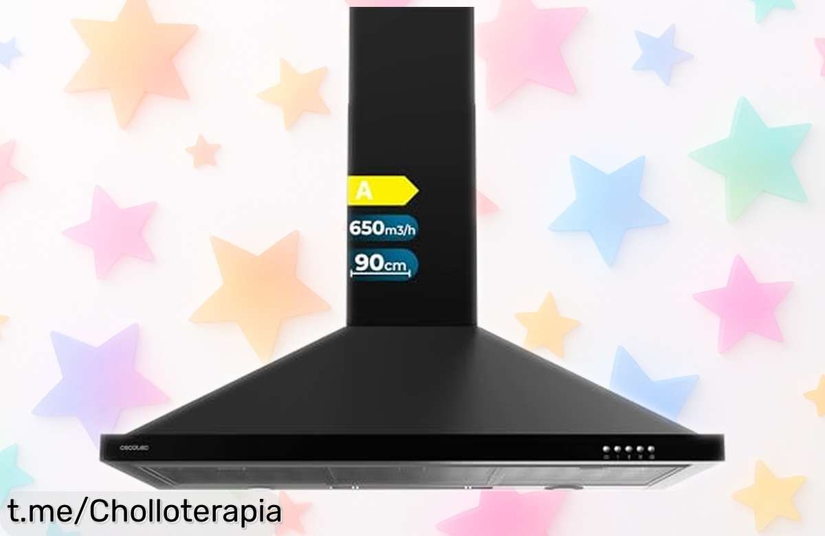 Impresionante campana extractora Cecotec de succión 650m3/h, ahora con descuento brutal. Cocina libre de humos y sin prisas: ¡no te pierdas esta oferta!