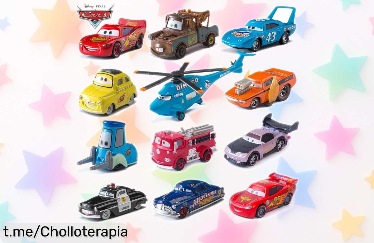 Impresionante coche de juguete Rayo McQueen en metal resistente, ¡rebajado a precio loco! Regalo ideal para aventuras infinitas que harán sonreír a los peques. ¡No te quedes sin él!