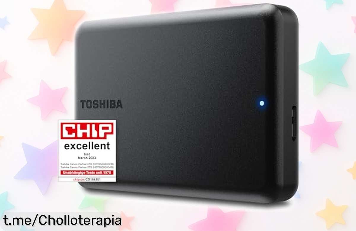 Impresionante disco duro externo portátil Toshiba Canvio 4TB a precio rebajado, guarda todos tus recuerdos y disfruta de esta oportunidad única ¡compra ya antes de que desaparezca!
