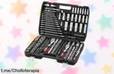 Impresionante kit de herramientas mecánicas de 216 piezas, precio loco para que hagas todo en casa ¡No te quedes sin el tuyo y deja todo listo tú mismo!