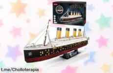 Impresionante maqueta 3D del Titanic con luz LED; monta en familia y disfruta de noches mágicas a un precio rebajado de locura, ¡no te quedes sin la tuya!