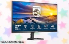 Impresionante monitor Philips de 27” QHD y sonido integrado: aprovecha este súper chollo, dale vida a tus juegos y películas ¡y hazlo ya antes que se acabe!