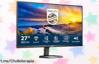 Impresionante monitor Philips de 27” QHD y sonido integrado: aprovecha este súper chollo, dale vida a tus juegos y películas ¡y hazlo ya antes que se acabe!
