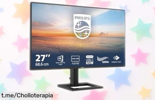 Impresionante monitor Philips de 27 pulgadas FHD con carga USBC y pantalla IPS, precio rebajado solo por tiempo limitado ¡No te lo pierdas, las mejores imágenes te esperan!