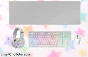 Impresionante pack gaming Mars Gaming con teclado, ratón y auriculares RGB rebajado. ¡Hazte ya con este super chollo y domina tus partidas como un verdadero pro!