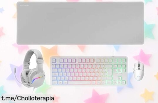 Impresionante pack gaming Mars Gaming con teclado, ratón y auriculares RGB rebajado. ¡Hazte ya con este super chollo y domina tus partidas como un verdadero pro!