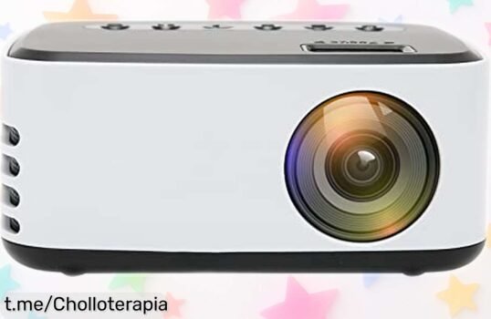 Impresionante proyector WiFi portátil Full HD con altavoces estéreo, ¡precio rebajadísimo por tiempo limitado! No te quedes sin disfrutar el cine y juegos en casa.
