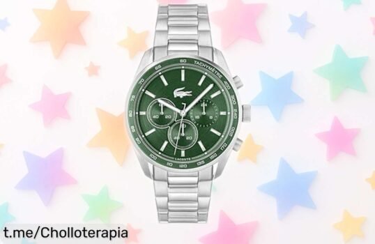 Impresionante reloj cronógrafo Lacoste para hombre con diseño verde y correa resistente a un precio rebajado ¡No dejes pasar esta oportunidad de lucir increíble mientras marcas cada segundo!