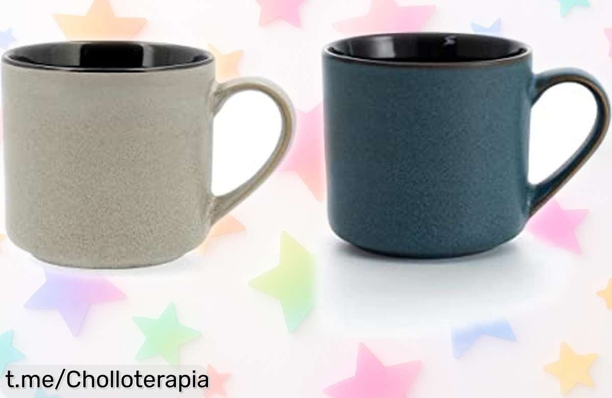 Impresionante taza cerámica Bidasoa Blue Moon de 54cl, el tamaño ideal para saborear tu día a un precio rebajado que se agota rápido ¡No te quedes sin la tuya y despídete del café aburrido!