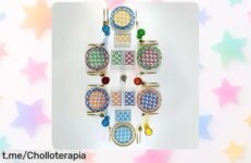 Impresionante vajilla étnica Porland de 18 piezas a precio loco, diseño único que sorprenderá, ¡aprovecha este super chollo y transforma tus cenas en momentos memorables ya!