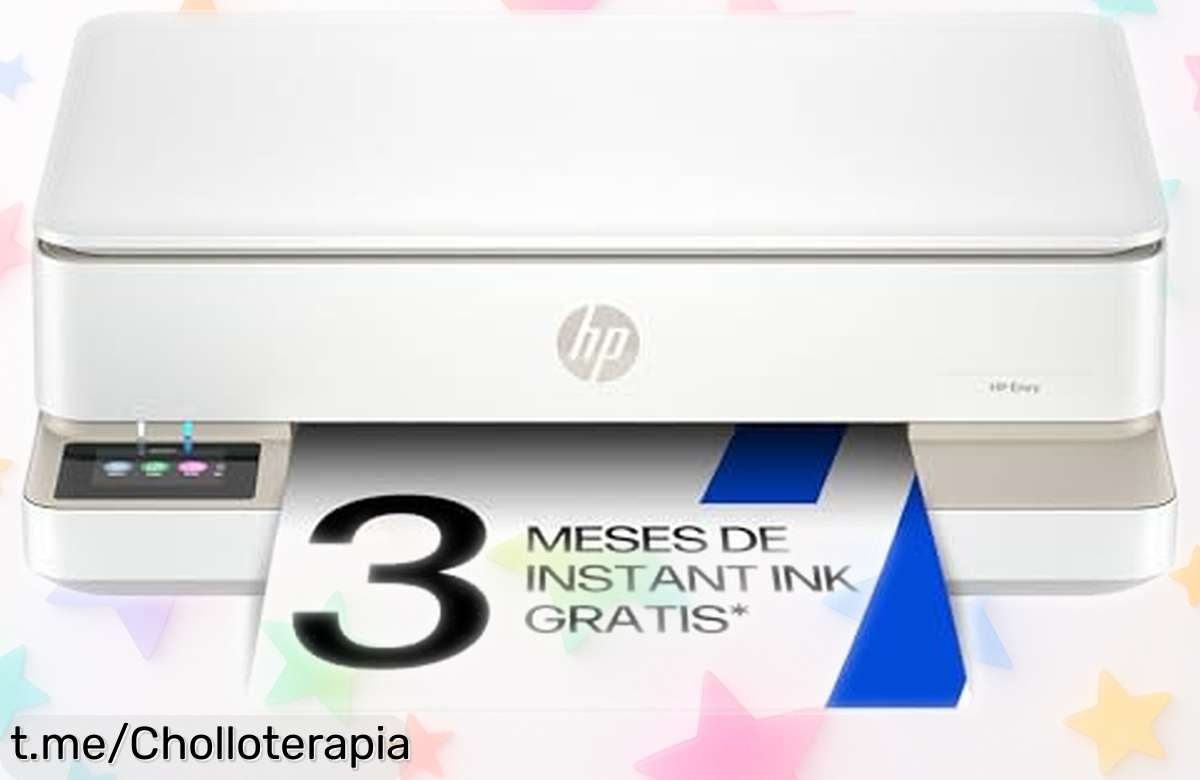 Impresora multifunción HP Envy con WiFi, ahora rebajada y sin líos: ¡imprime desde el móvil y disfruta 3 meses de tinta gratis! Aprovecha esta oferta única antes que desaparezca.