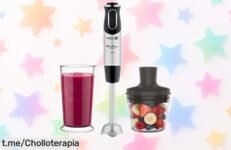 Increíble batidora de mano Moulinex QuickChef con 1000 W y 10 velocidades a un precio rebajado sin igual, ¡haz que cocinar sea un placer antes de que se acabe!