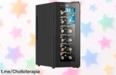 Increíble bodega para 12 botellas Cecotec Bolero GrandSommelier a precio rebajado, ¡disfruta del vino fresco y haz brillar tus momentos especiales! Corre que vuelan.