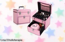 Increíble caja organizadora de esmaltes con super capacidad y capas desmontables, ¡aprovecha el descuentazo antes que se agote y transforma tu espacio en un lugar ordenado y molón!