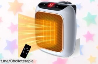 Increíble calentador eléctrico de pared 800W con termostato y temporizador:¡precios rebajados para que vivas el calor del hogar sin frío! Corre a llevártelo antes de que se acaben.