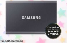 Increíble disco duro externo Samsung de 4 TB con lecturas ultrarrápidas a un precio rebajado, no te quedes sin el tuyo y guarda tus recuerdos para siempre.