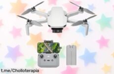 Increíble dron DJI Mini ultraligero con cámara 4K, ¡captura momentos épicos a un precio rebajado que te dejará sin aliento! No dejes escapar esta oferta única y vuela alto.