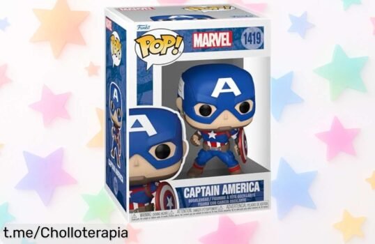 Increíble figura coleccionable de Capitán América Marvel: ¡descuentazo brutal para que la tengas en tu escritorio y sientas la emoción todos los días! No te lo pierdas.