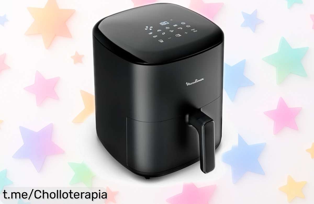 Increíble freidora de aire Moulinex Easy Fry Max 5L con potencia brutal y precio rebajado, ¡disfruta cocinando en familia! No te quedes sin la tuya, hazlo ya antes que se agote.
