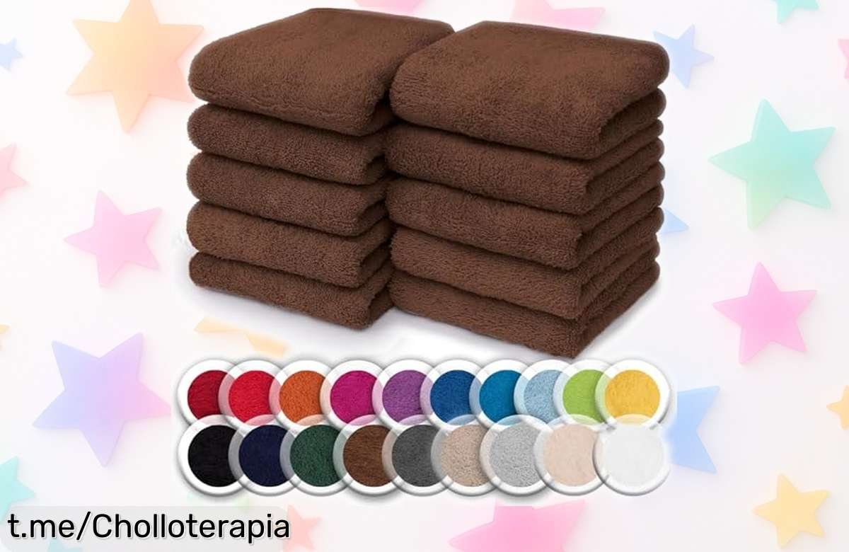 Increíble juego de 10 toallitas NatureMark en algodón súper absorbente a precio rebajado, no te quedes sin ellas y siente la diferencia ¡Llévalas ahora antes que se agoten!